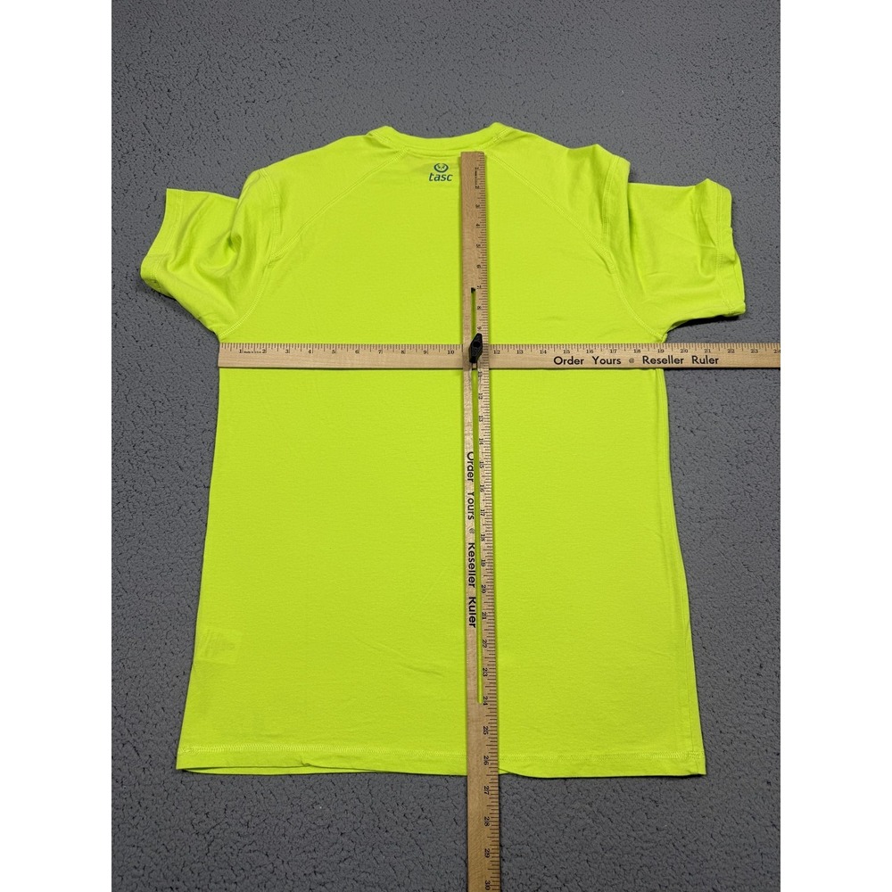 Tasc Shirt Mens Small Yellow Short Sleeve Crewneck Athletic Performance Top - Picture 5 of 8